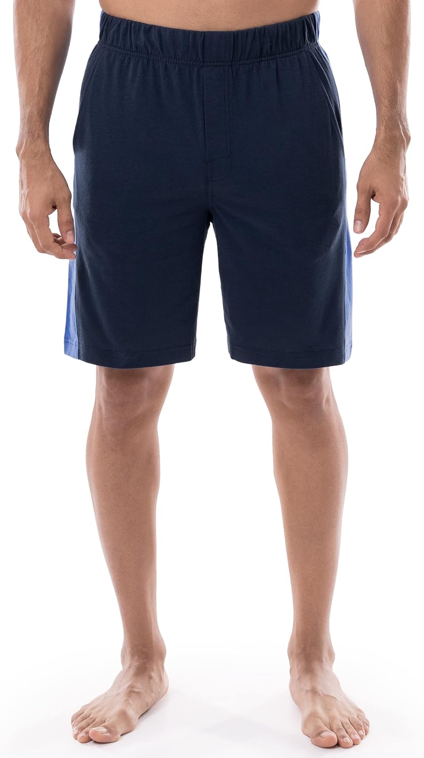 Izod Mens Cotton Polyester Jersey Sueded Jam Sleep Lounge Short