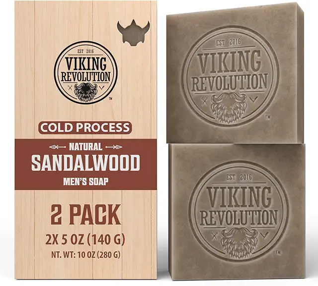 Duke Cannon Sandalwood Soap Bar for Men - 2 x 140g with Essential Oils