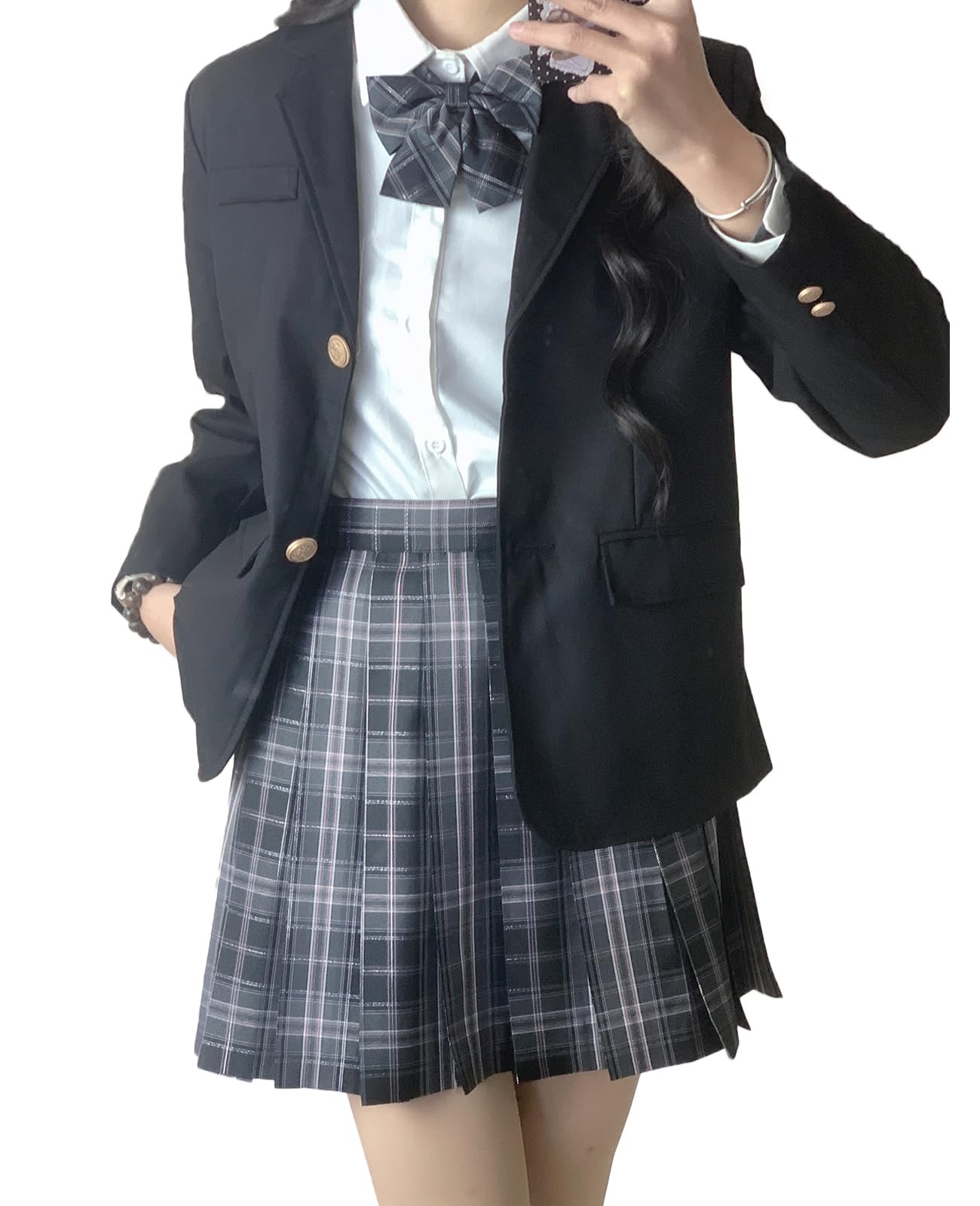 セーラー服 高校制服！ 中古】滋賀県 比叡山高等学校 女子制服 4点 (ブレザー・ニット