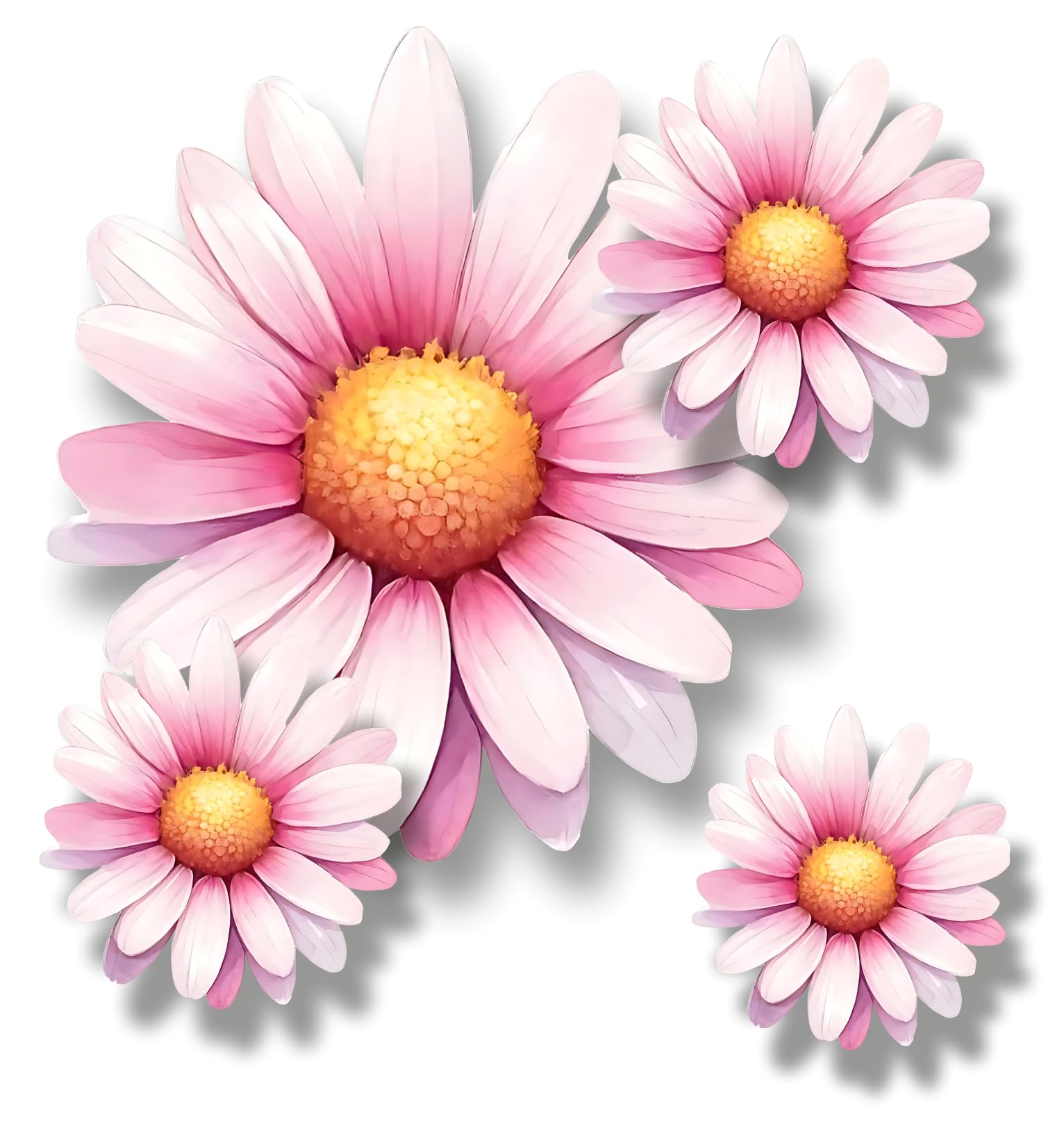 x9 Colourful Daisy Flower Vinyl Sticker, Floral Decal Cover up Marks, Multi-Purpose Ideal for Bin, Car, Laptop, Bike, Wall, Dustbin. Camper Van & More. Weatherproof & Vibrant. (Colourful Daisy) — view 12