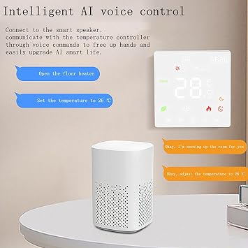 Smart Thermostat,Thermostat for House,Touch Screen Programmable Floor Heating Thermostat for Gas Boiler Water Heater with Constant Temperature Function