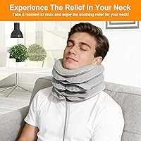Vista 7 de Cervical Neck Traction Device for Home Use, Inflatable Neck Stretcher for Instant Neck Pain Relief, Adjustable Neck Support Brace, Neck