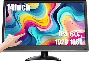 14 Inch Touch Screen Monitor FHD 1080P 99% sRGB IPS/HDMI/USB-C PC Monitor with Built-in Speakers and VESA Support