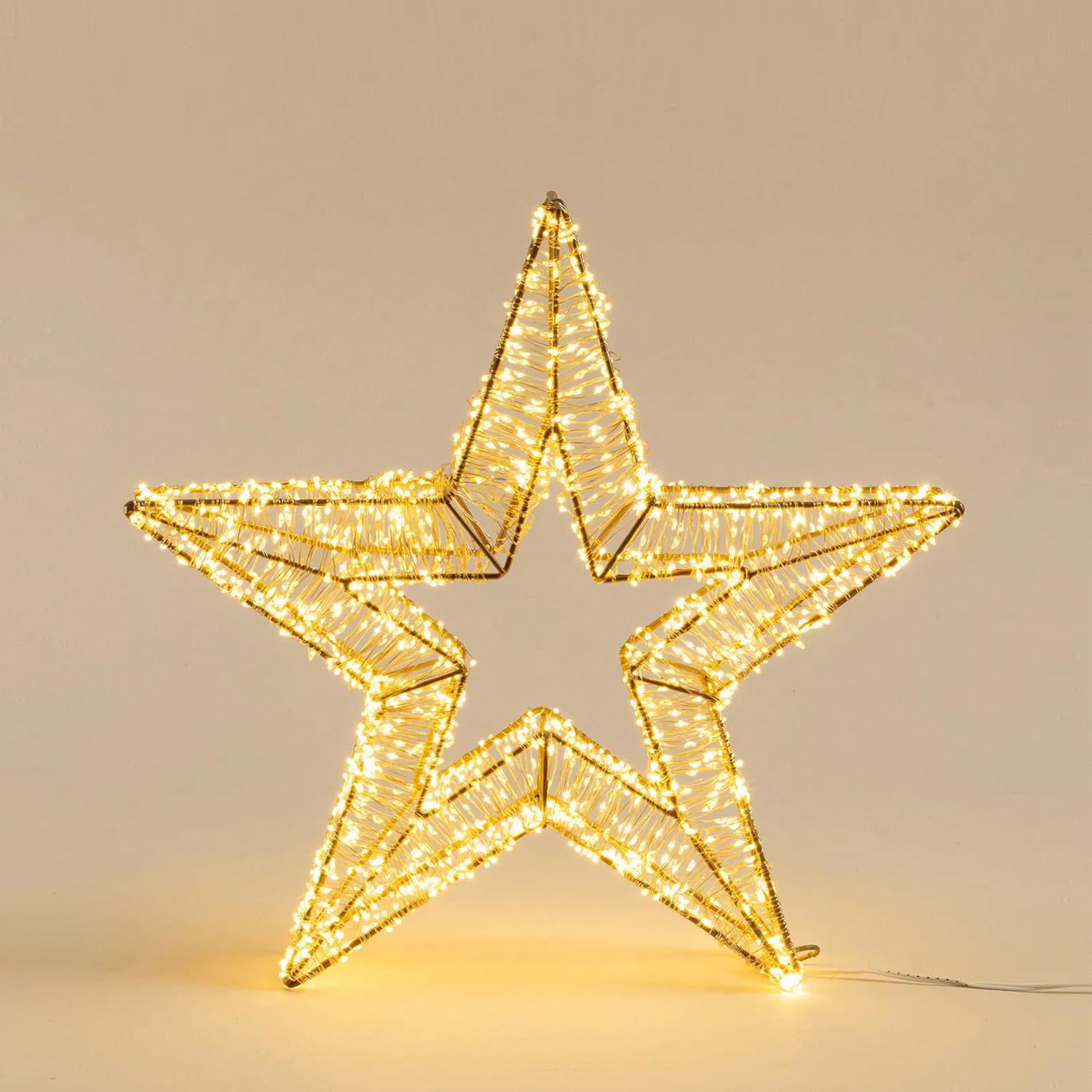Rita Led Işıklı Yıldız Dekor 70 cm Altın