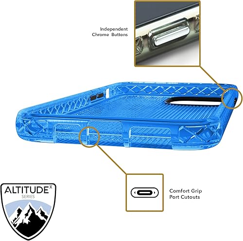 Miniatura 6 de cellhelmet Altitude X Series - Funda para iPhone 13 Pro Max, como se ve en Shark Tank, en paquete al por menor, color azul