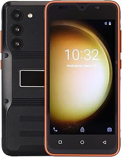fannay Telefone robusto desbloqueado de 5 polegadas, suporte para celular robusto 100-240V 2,4G WiFi 5MP frontal 8MP traseiro à prova de poeira 10 para acampamento (plugue EUA)