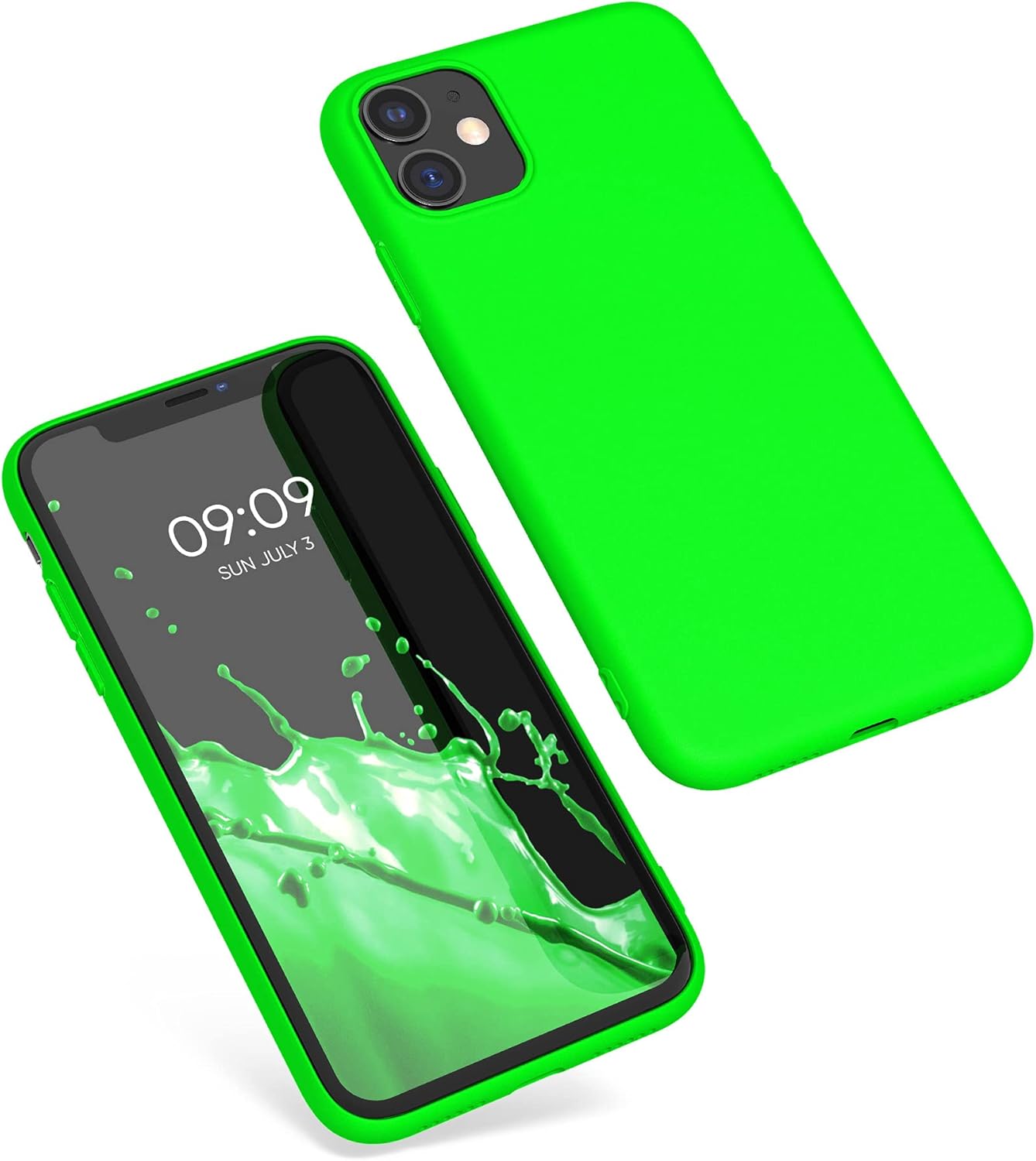 kwmobile Case Compatible with Apple iPhone 11 Case - Soft Slim Protective TPU Silicone Cover - Neon Green 9 71zTYTezsKS. AC SL1500