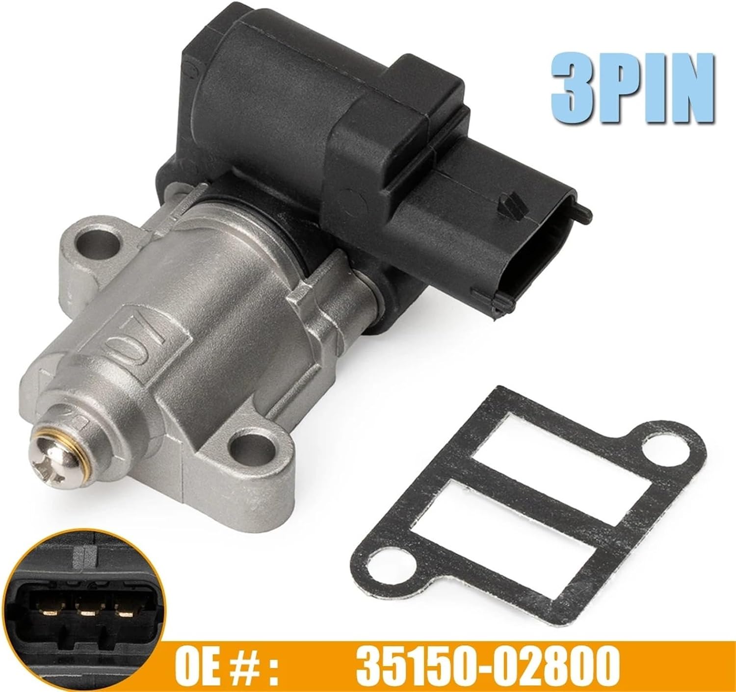 IAC Idle Air Control Valve 35150-02800 95209-30007 95219-30709 For I10 2008 For 2007 2008 2009 2010