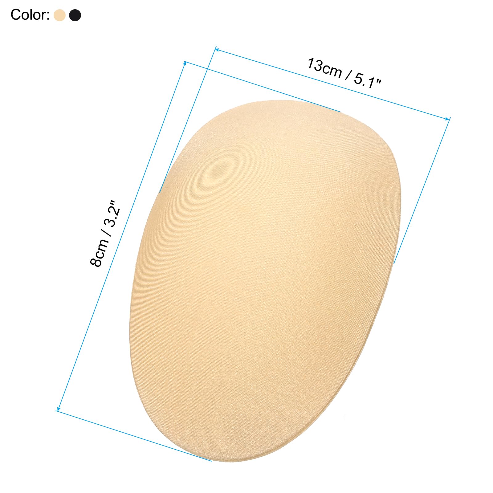 PATIKIL Silicone Shoulder Pads for Women 2 works Shoulder Pads for Women Clothing Costume Shoulder Pads Skin Reusable Anti-Slip Invisible Sponge - Image 2
