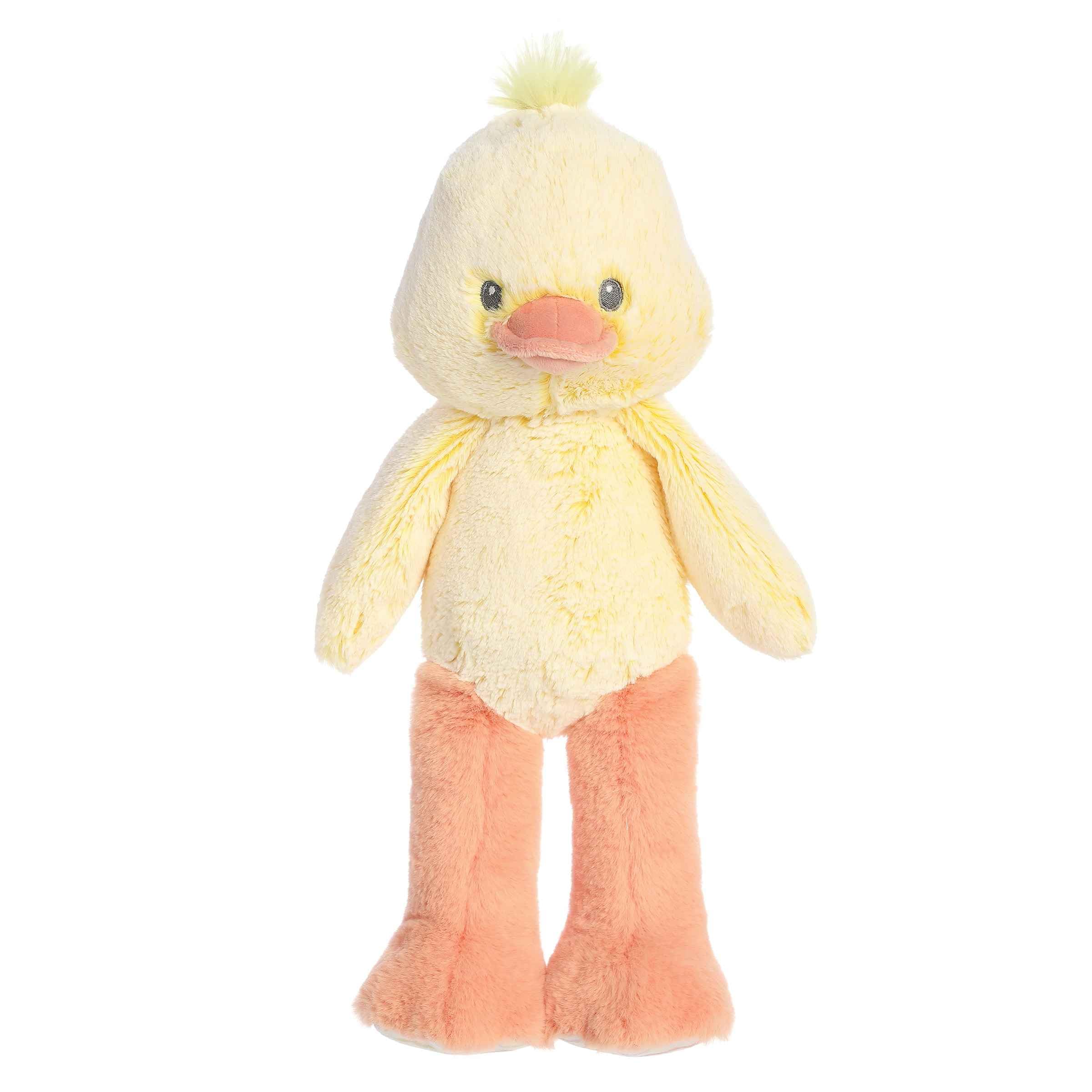 Aurora Adorable Cuddlers Dani Duck Baby Stofftier – Sicherheit und Einschlafhilfe für Kinder und Babys – perfekt für Babypartys und Kinderzimmer-Dekorationen – Gelb, 35,6 cm