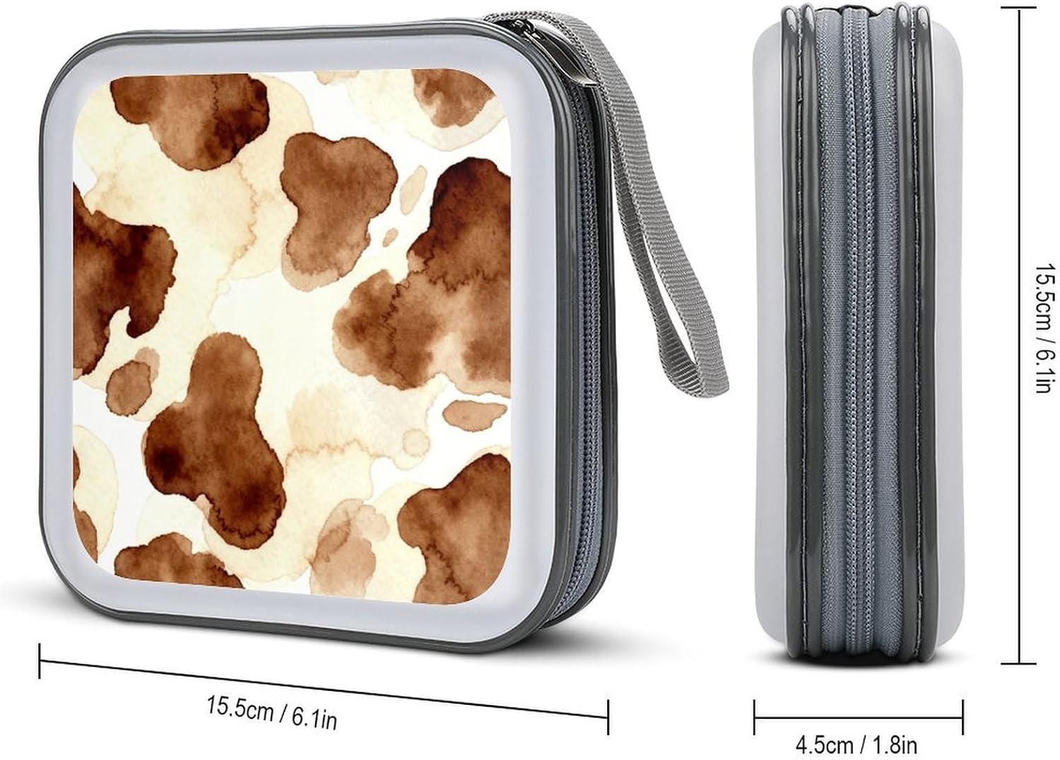 40 Capacity Hard Plastic CD DVD Disc Case Storage Binder Wallet image 2
