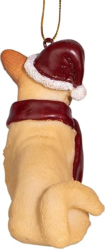 Vista 19 de Design Toscano - Figura de perro para decoración navideña.