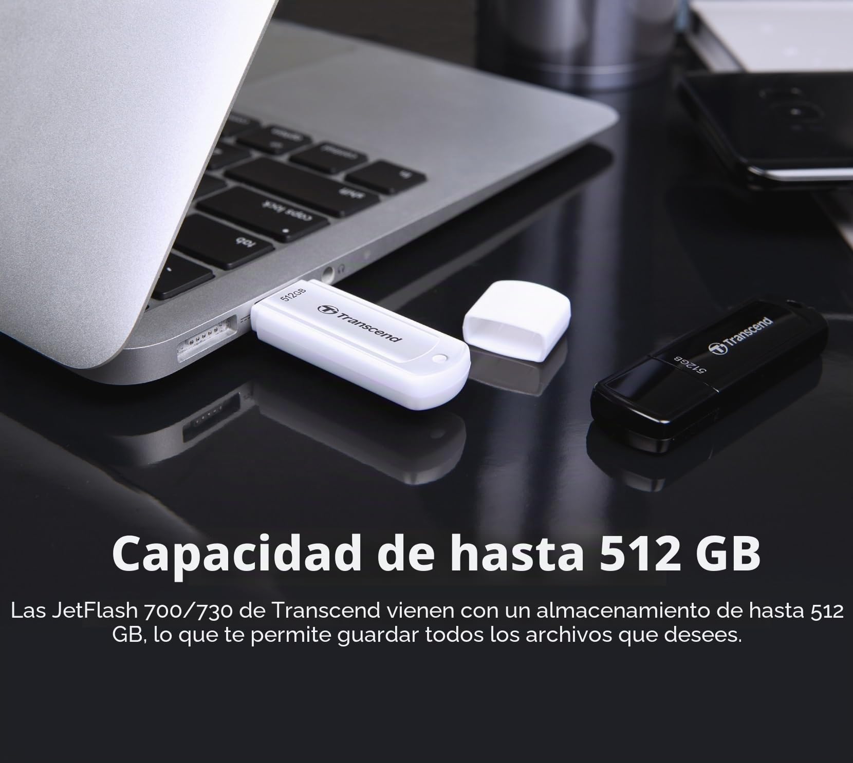 Transcend Memoria USB 256GB JetFlash 700 USB 3.1 Gen 1, Color Negro - TS256GJF700