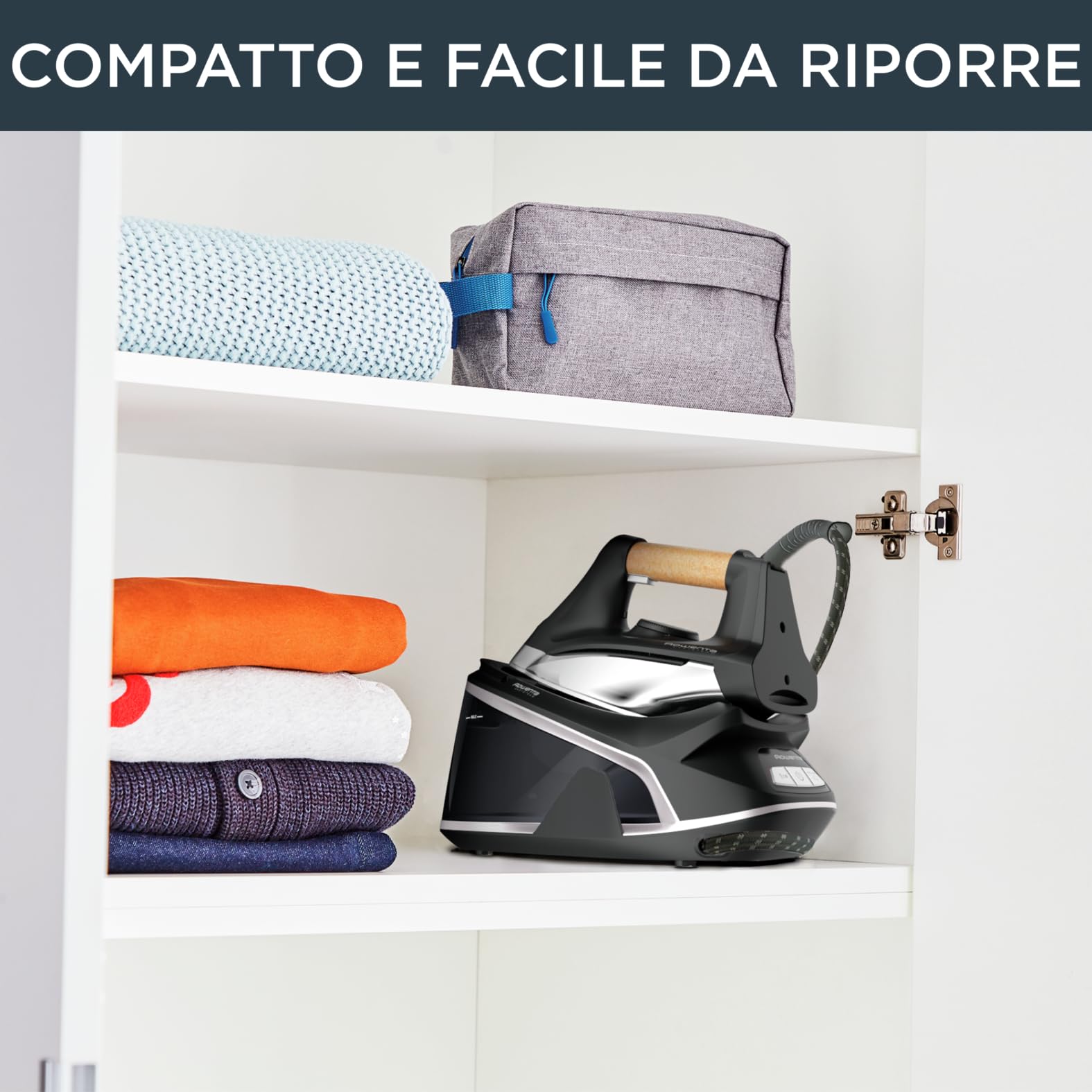 Rowenta Easy Steam Ferro da Stiro con Generatore di Vapore, Colpo di Vapore 210 g/min, 1,4 L, Stiratura Veloce e Efficiente VR7361
