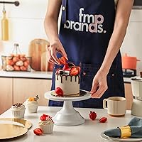 Vista 7 de Fit Meal Prep Paquete de 20 tablas para tartas, círculos redondos dorados de 6 pulgadas, círculos de pizza desechables, soporte de base para postres