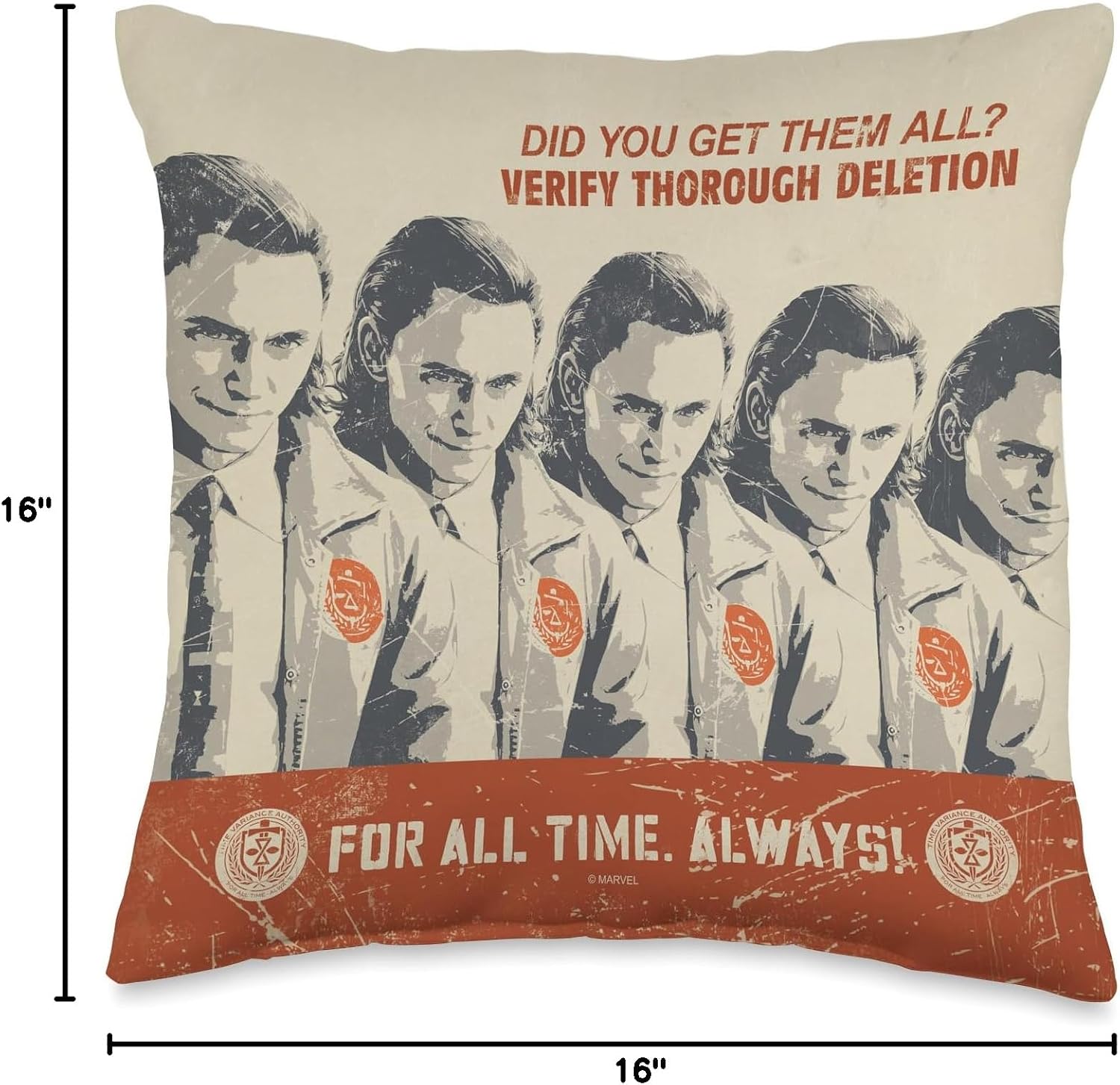 Marvel Loki Variants For All Time Always Throw Pillow