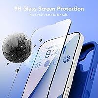 Vista 19 de GONEZ Funda para iPhone 14 Pro, compatible con Magsafe, con protector de pantalla + protector de lente de cámara, forro de microfibra suave