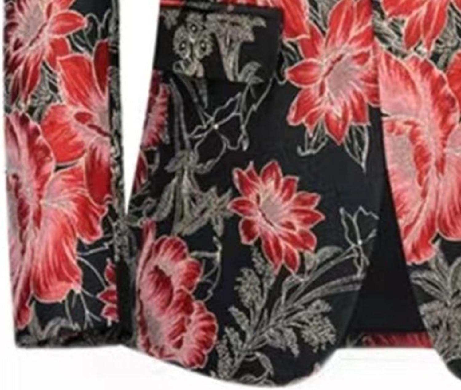 Flower Printed Shawl Lapel Tuxedo for Men Floral Wedding Dinner Blazer Pants Slim Luxury Prom Dress Tuxedo Suits