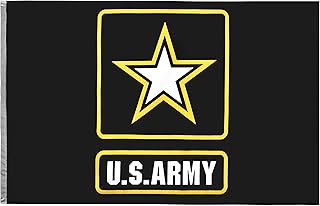 RainRoad US Army Military Flag 3x5 ft, Printed Polyester US Military Banner for Inside/Outside Use, Brass Gromme(Army Military Flag) …