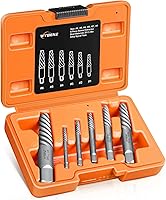 Vista 12 de Juego de 5 extractores de tornillos, juego de extractor de pernos de flauta en espiral, juego de extractor de pernos Cr-MO Easy Out para quitar