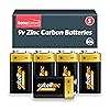 Excelltec 5pk 9V Zinc Carbon Batteries, Heavy Duty PP3 9V Battery, Long-Lasting Power, Reliable Performance, Ideal for Smoke Alarms, Toys, Remote Controls, Clocks, Small Electronics, and Everyday Use Excelltec 5pk 9V Zinc Carbon Batteries, Heavy Duty PP3 9V Battery, Long-Lasting Power, Reliable Performance, Ideal for Smoke Alarms, Toys, Remote Controls, Clocks, Small Electronics, and Everyday Use
