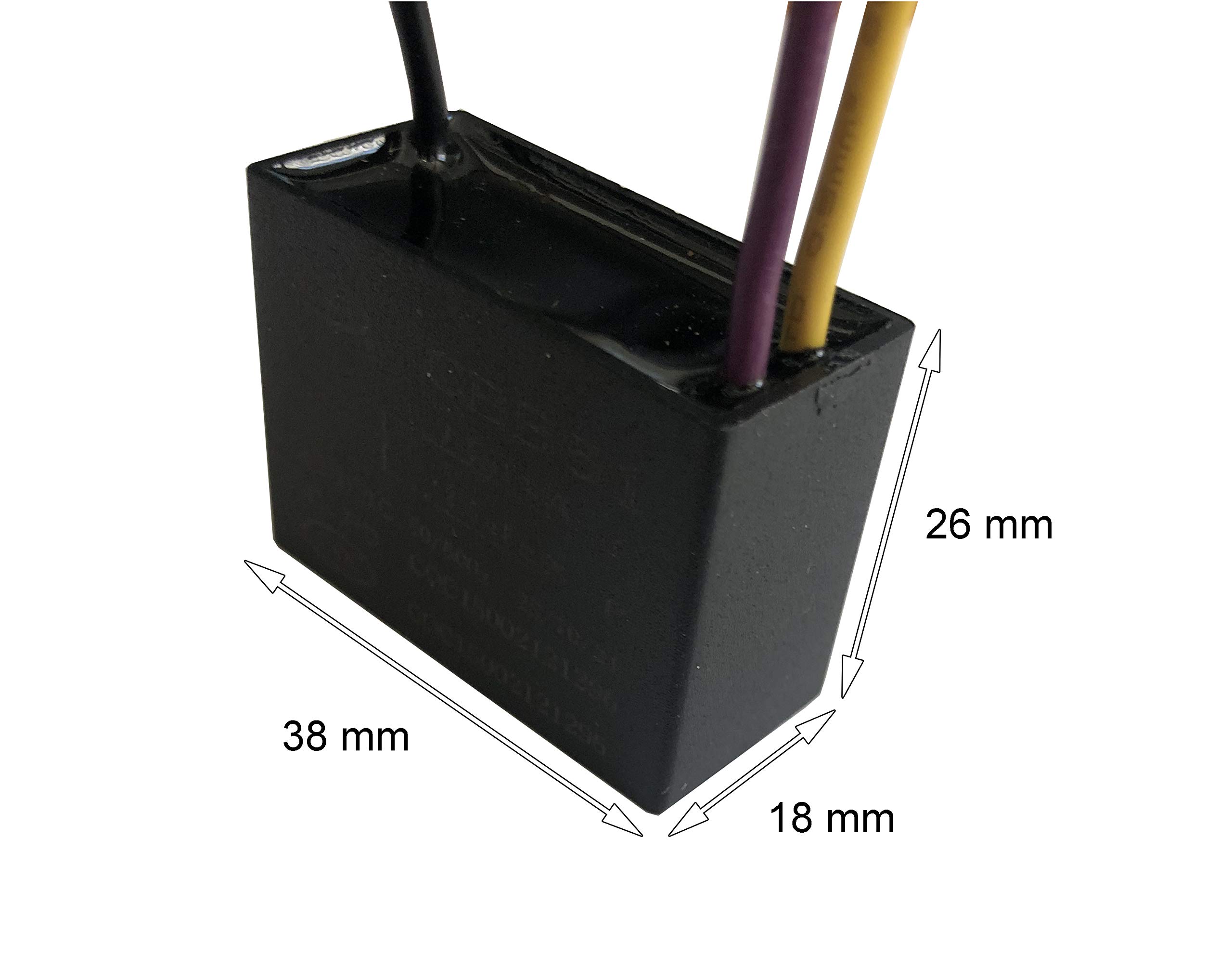 Cbb61 1.5 Uf + 2,5 Uf 3 Cables 450Vac Ventilador De Techo Condensador