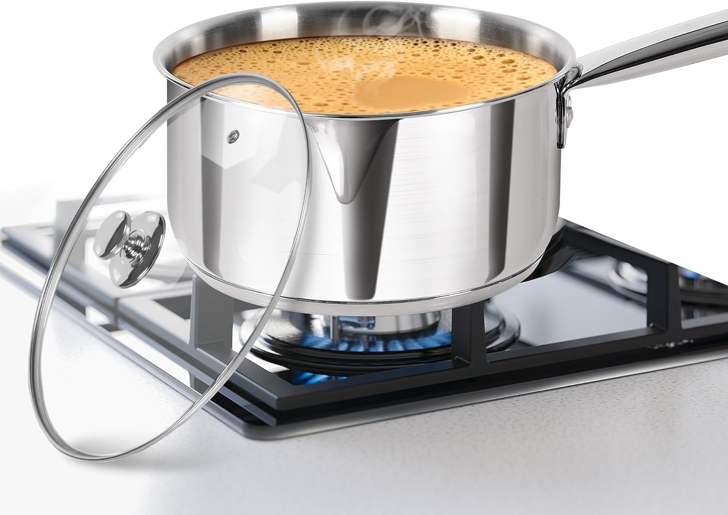 Milton Pro Cook Stainless Steel Sandwich Bottom Induction Sauce/Tea Pan