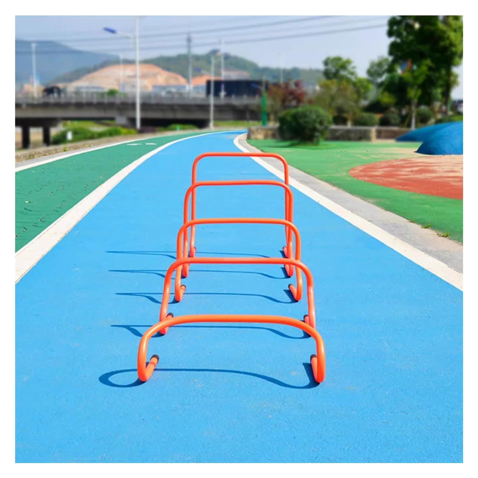 Agility Hürden-Set – Geschwindigkeitstrainingshürden für Leichtathletik, ideal zum Üben von Springen und Rennen, 15,2 bis 50,8 cm, höhenverstellbar