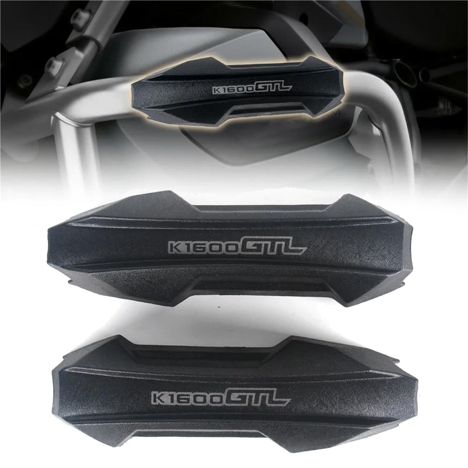 Éviter rayures moteur K1600GTL avec protection crash bar 25 mm noire