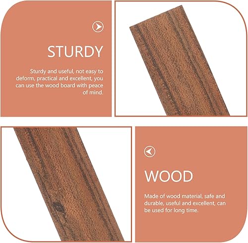 Miniatura 6 de 6 láminas de madera texturizada de repuesto para banco de jardín para manualidades y asientos al aire libre, tableros de madera sin terminar para