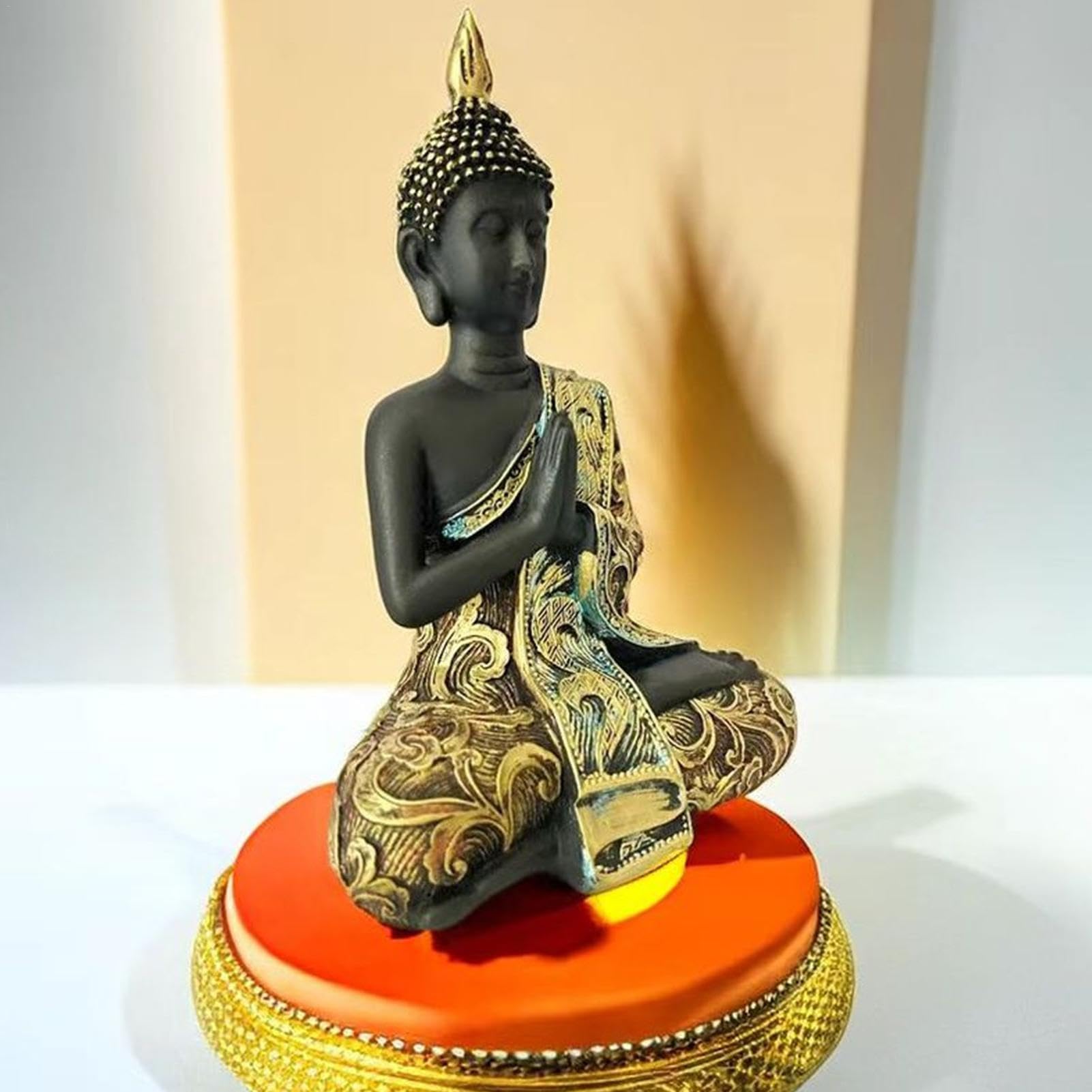 Statue Du Bouddha | Sculptures De Jardin De Bouddha | Figurines De Bouddha De Collection, Ornement De Jardin Pacifique, Décor De Jardin Zen Avec Caractéristiques De Méditation, Statue De Bouddha