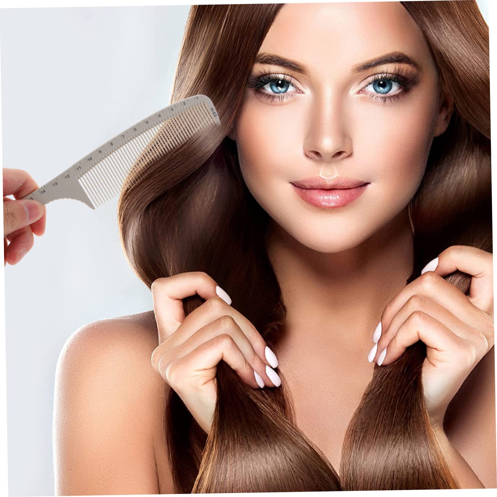 Healeved 10stücke Haarschneidekämme Mit Maßstab Professionelle Friseurwerkzeuge Für Präzises Haarschneiden Geeignet Für Salon Und Zuhause Feine Und Zähne Für Haartypen
