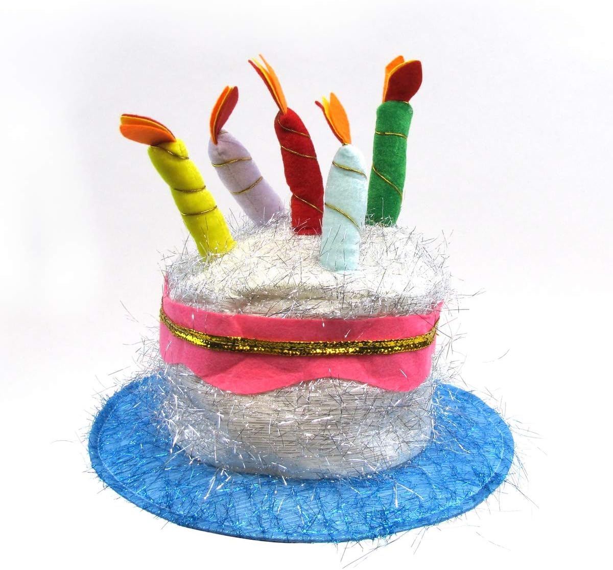 Funny Novelty Birthday Cake Hat Fake Candles Costume Accessory Gag Gift Fun Party Cap image 5
