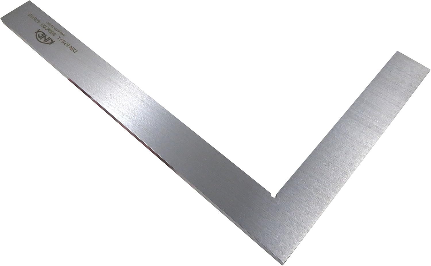 KINEX 4033-12-030 Flat Solid Machinist Square 11-3/4" x 8" (300 x 200 mm) DIN 875/1 Square to w/in 0.001” (One Thousandth of an Inch)
