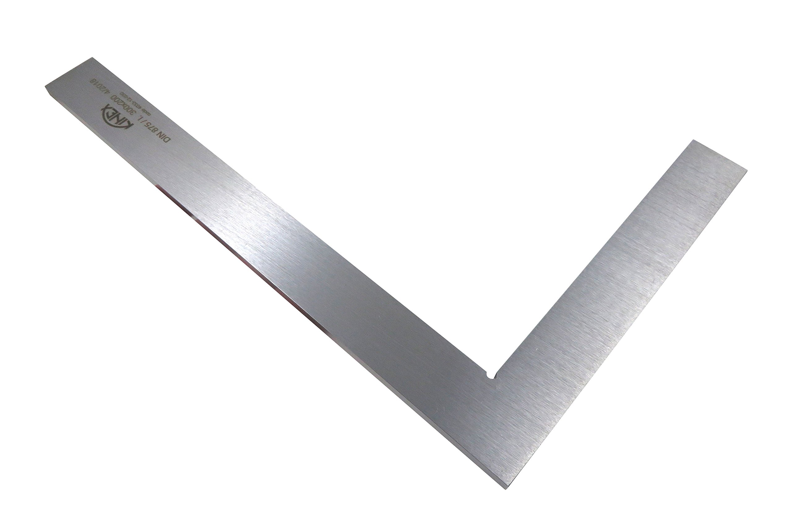 KINEX 4033-12-030 Flat Solid Machinist Square 11-3/4" x 8" (300 x 200 mm) DIN 875/1 Square to w/in 0.001” (One Thousandth of an Inch)