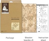 Vista 2 de Rompecabezas 3D de arquitectura de madera del castillo de Edo - Divertidos kits de manualidades de madera - Regalo ideal para cumpleaños y recuerdos