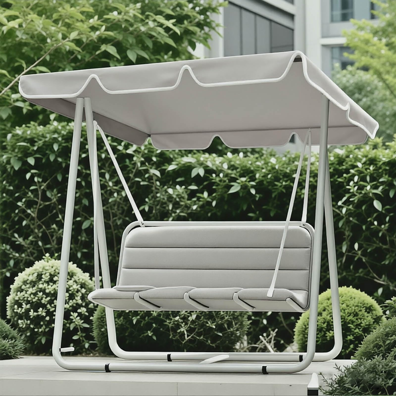 Aenmezen UV Resistant Swing Canopy Windproof Waterproof Oxford Fabric Top Cover, Thicken Rip Resistant Cover, Hammock Top Replacement Canopy(Gray,64.5x44.9in)