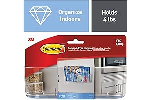 HOM-15 Damage-Free Command Shelves for Wall, 2Ct