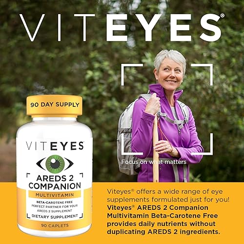 Miniatura 14 de Viteyes Classic AREDS 2 Suplemento multivitamínico complementario, fórmula multivitamínica integral para usuarios de AREDS 2, 90 cápsulas