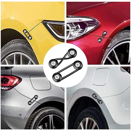 Miniatura 5 de TOMALL Juego de 8 piezas para parachoques delantero y trasero de automóvil, arandelas de liberación rápida, sujetadores universales de aluminio, kit