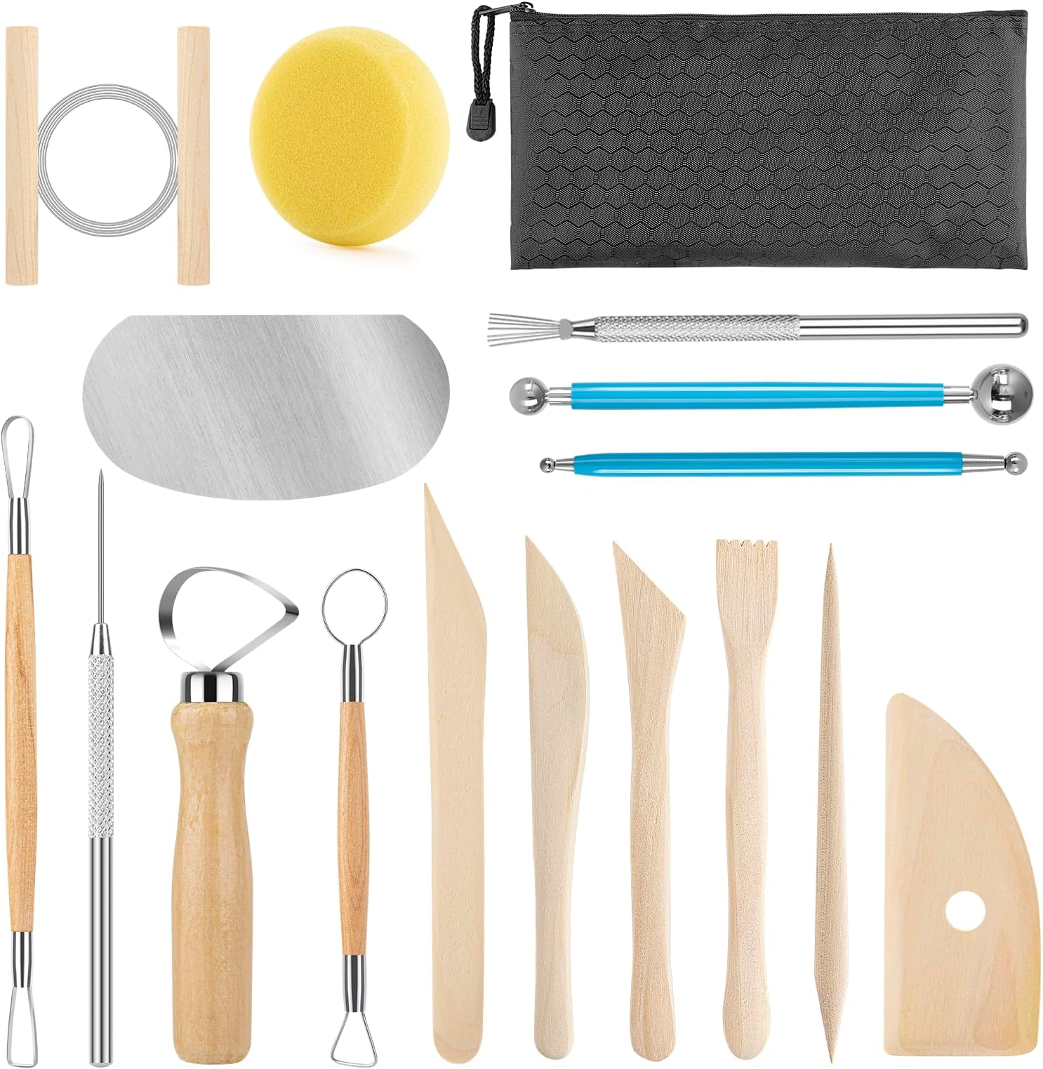 Pottery Tool Kit, 17pcs Ceramics Tools