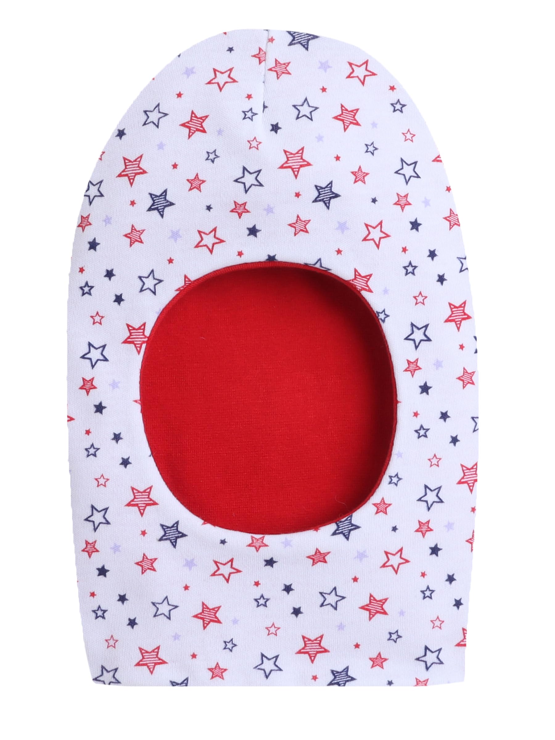 Baby EliCotton One Reversible Monkey Cap for Baby Boys & Girls (Pack of 1) | 0-6 Months| Newborn Infant Cotton Cap| Unisex Summer & Winter Cap |Cute Design, Ideal for Kids & Toddlers