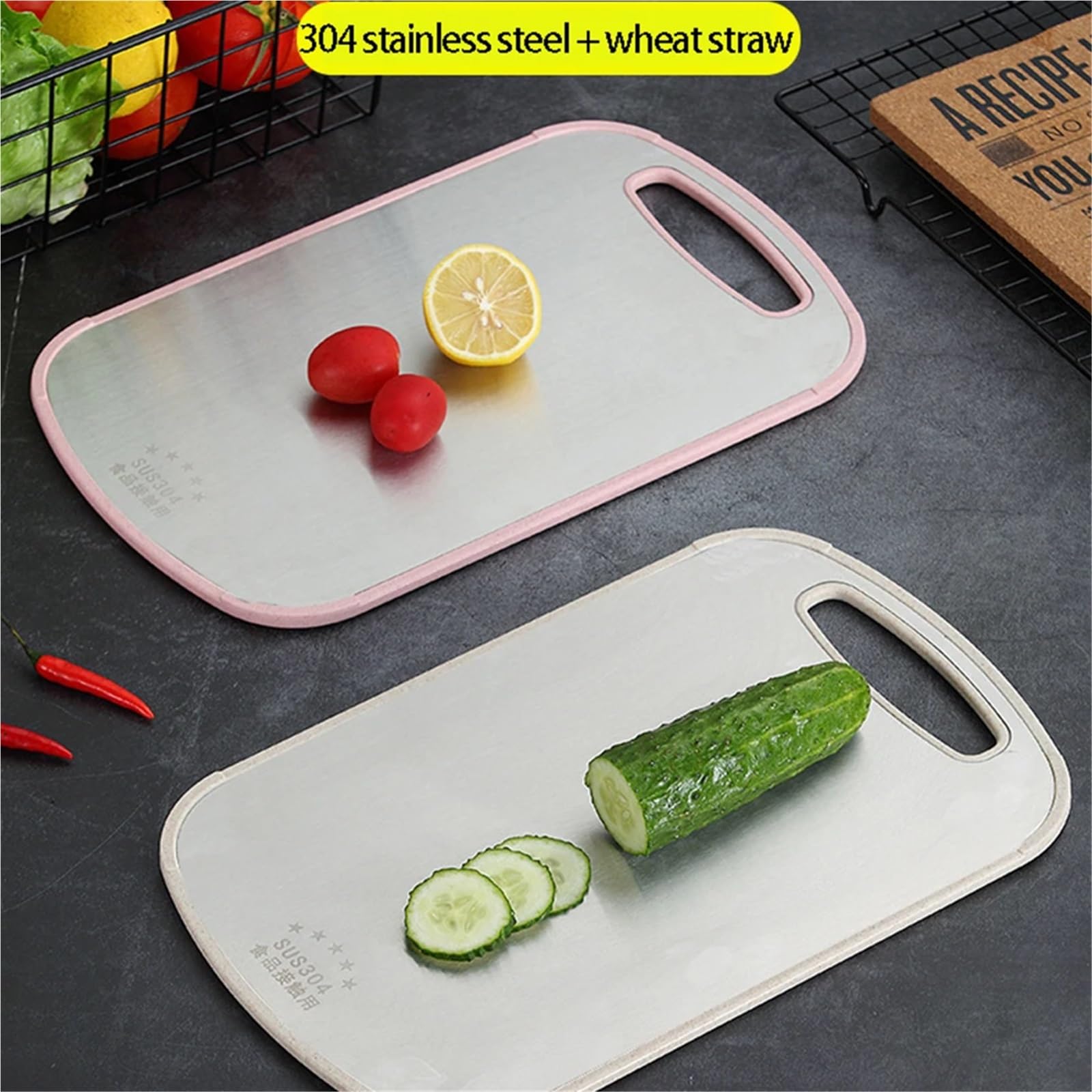 Tagliere in acciaio inox Asse for frutta in acciaio 304 for alimenti