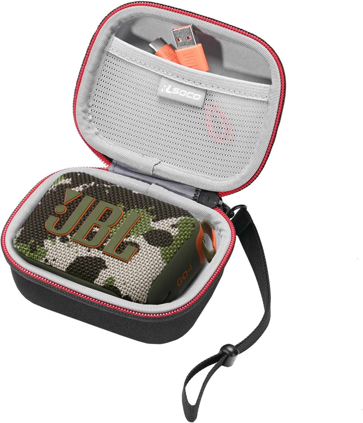 Hard Case for JBL GO 4/GO 3/GO 3 Eco/Go 2 Waterproof Ultra-Portable Bluetooth Speaker | Compact Design with YKK Zipper & Scratch Protection