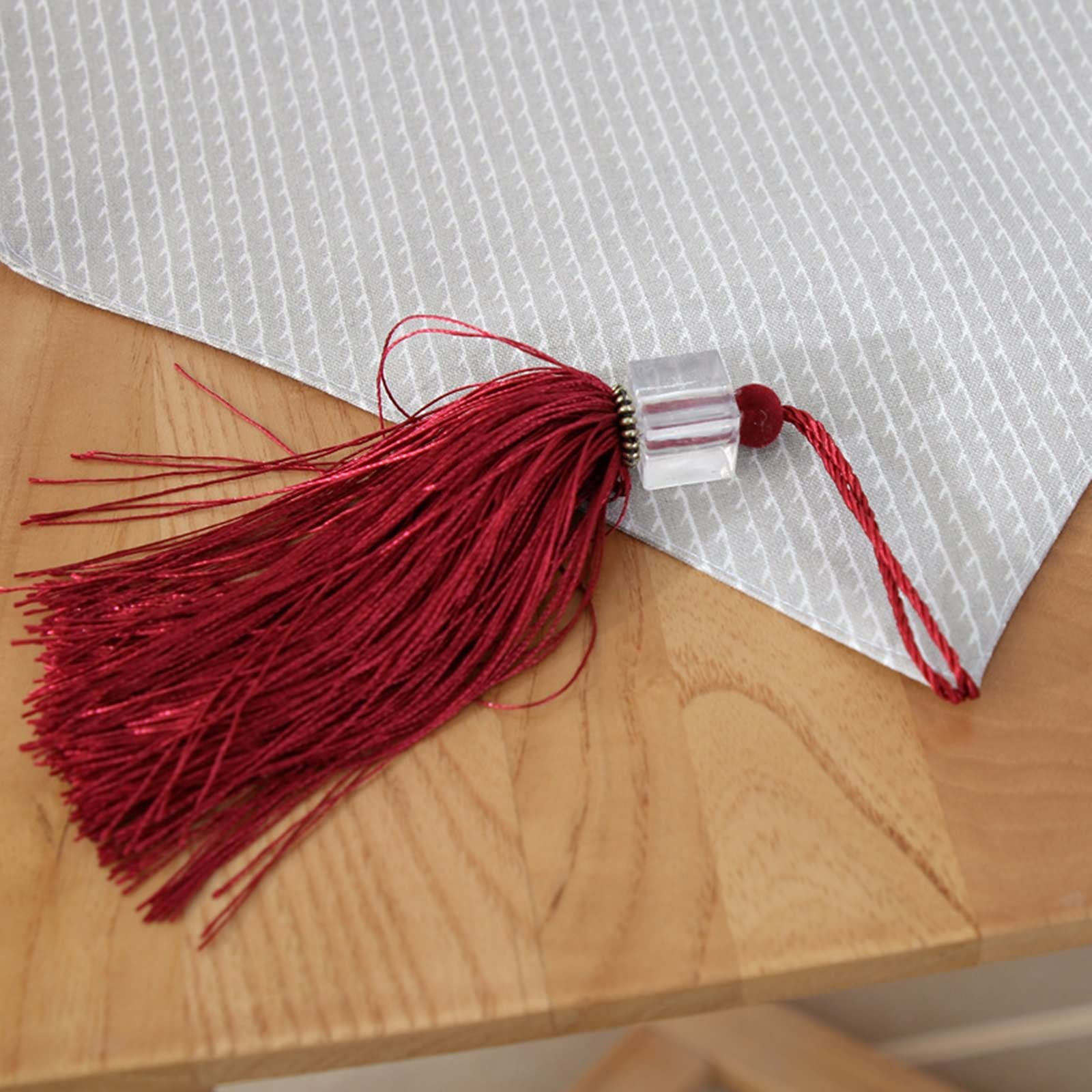 Runner Tavolo 33x200CM Strisce Singole Runner Tavola Grigio Cotone Decorazione Tavola