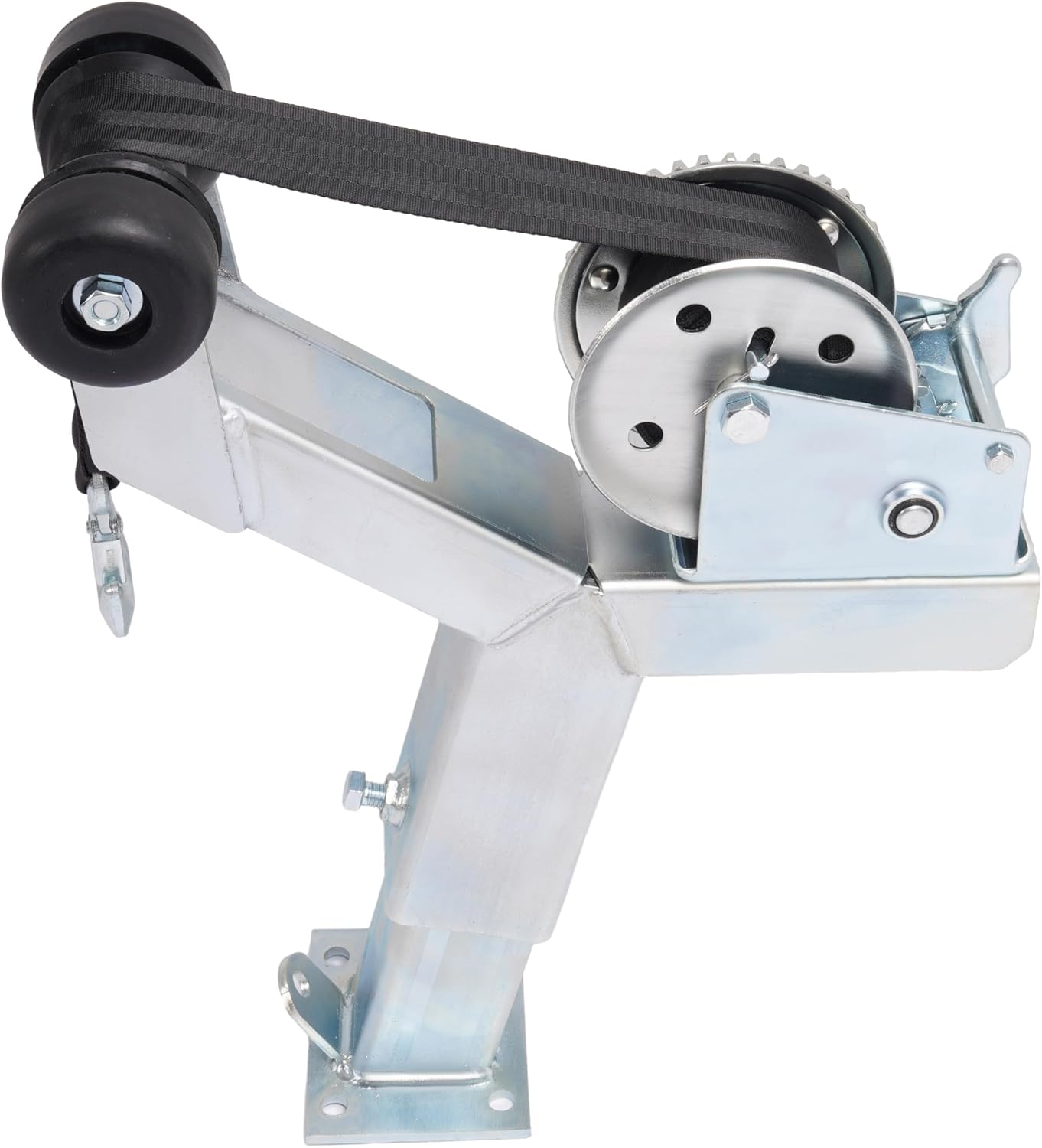 Short Nose Adjustable Winch Stand W/Pulling Ratchet Winch Compatible with Universal Boat Parts W/ 1400lbs Dutton-Lainson Winch