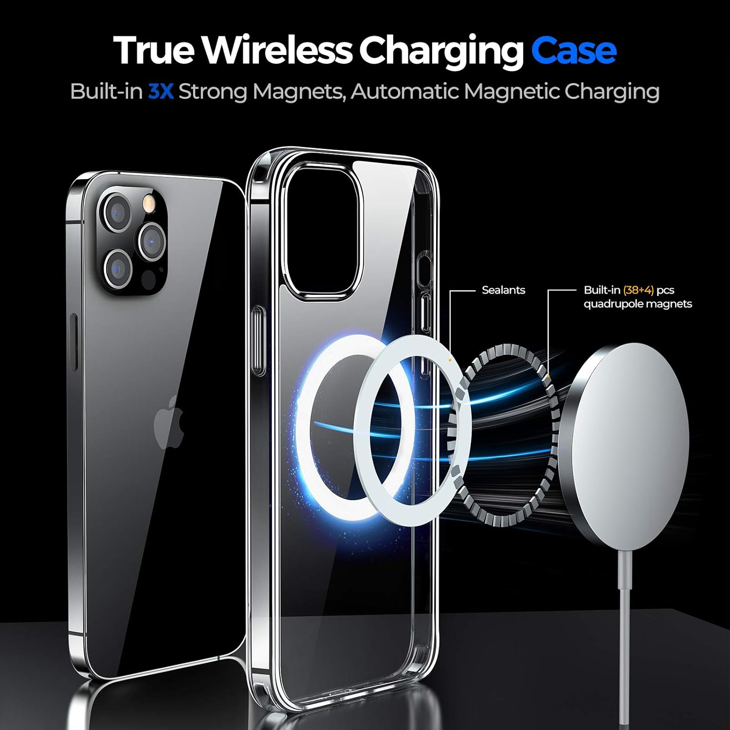 Hоlіdау Dеаlѕ 🛒 Linklike 2021 Upgraded Case Clear Magnetic Designed for iPhone 12 PRO MAX Case [Military Anti-Drop] Compatible with Magsafe [No Yellow Spot][4X Shockproof] Protective Slim Thin Phone Cover 6.7
