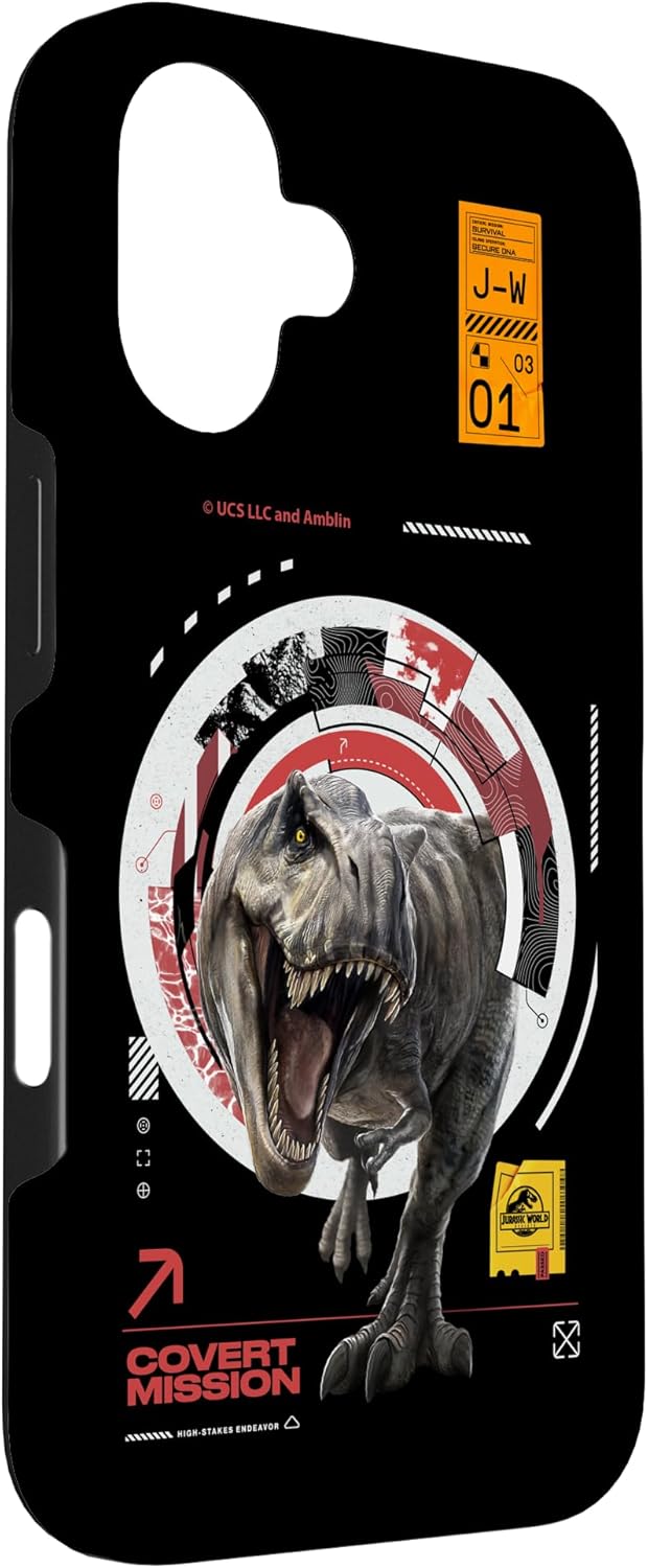 Jurassic World Rebirth T-Rex Covert Mission Case for iPhone 16