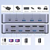 UGREEN 8K@60Hz Displayport KVM Switch 2 Monitors 2 Computers Support 4K@240Hz, 4 Port USB KVM Switcher DP 1.4 KVM Switches for 2 Computers Share Keyboard, Mouse, Hard Drive and 2 Monitors - 2