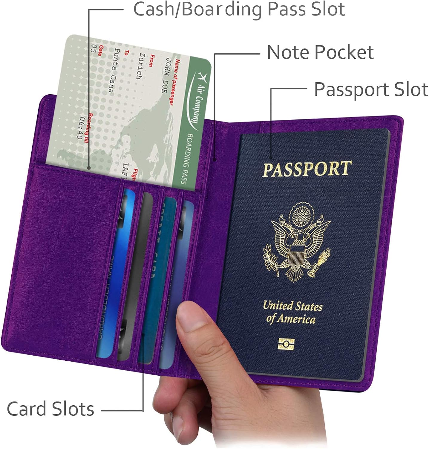 Famavala RFID Blocking Case Cover Holder Wallet for Passport